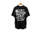 AMS Oversize Black T-Shirt Hell Gang on hanger back