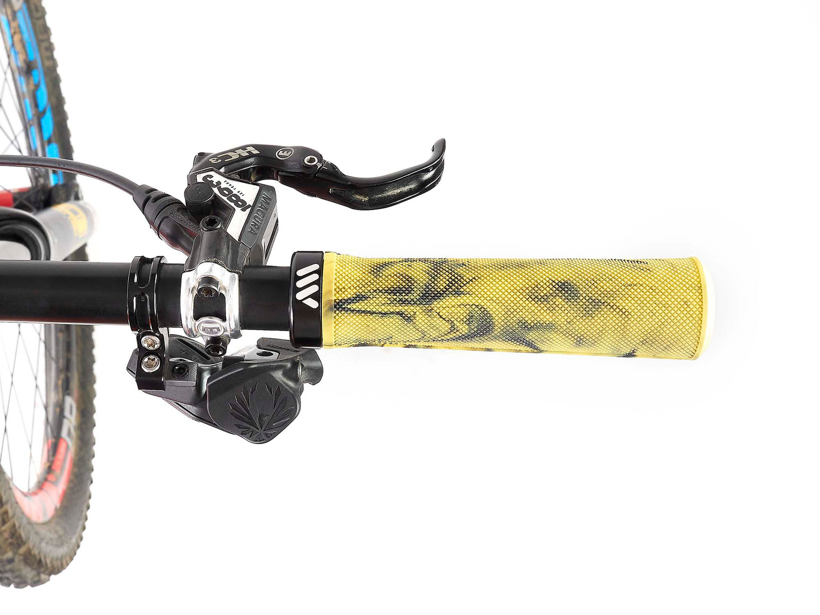 AMS Berm grips. Yellow Camo