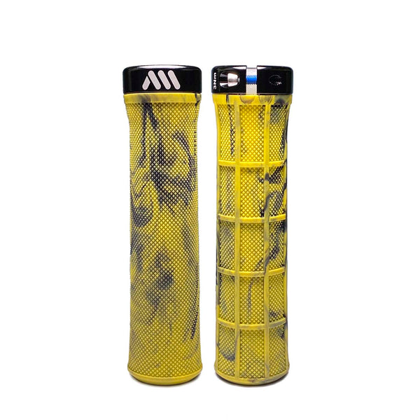 AMS Berm grips. Yellow Camo