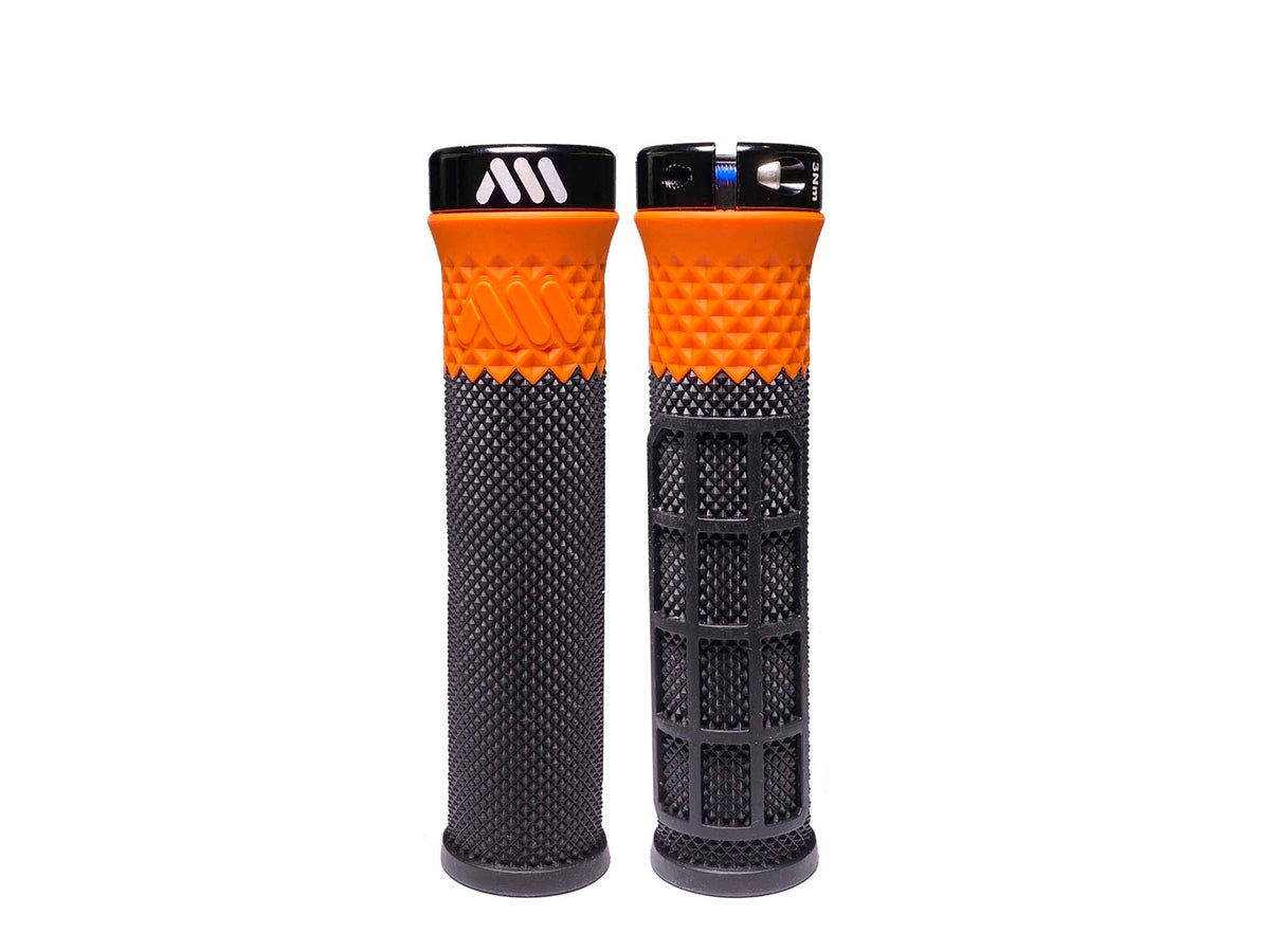 Orange bmx grips best sale